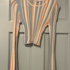 Ronny Kobo Striped Multicolor Long Sleeve Top